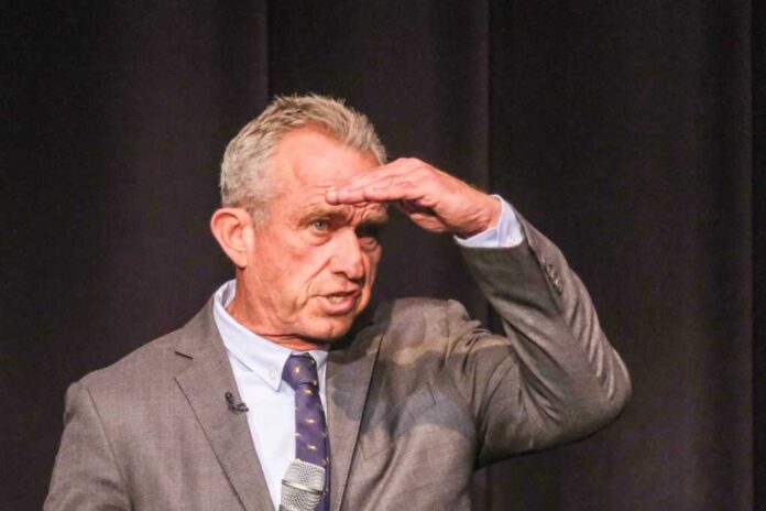 Democratic,Presidential,Candidate,Robert,F.,Kennedy,Jr.,Discusses,Immigration,Issues