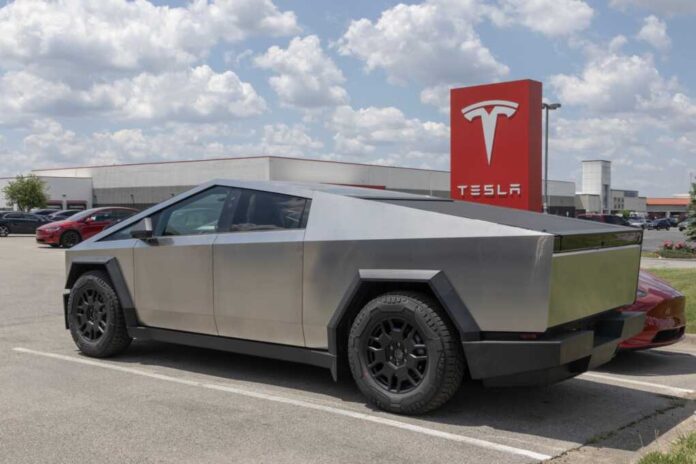 Indianapolis,-,May,19,,2024:,Tesla,Cybertruck,Display,At,A