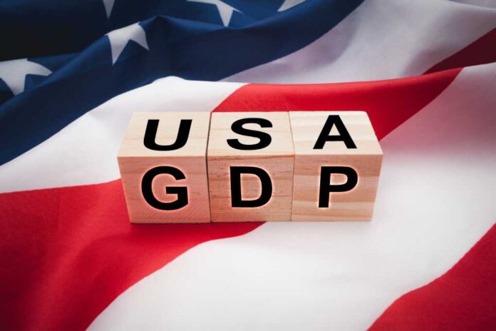 Wooden,Cubes,With,The,Words,Usa,And,Gdp,Over,The