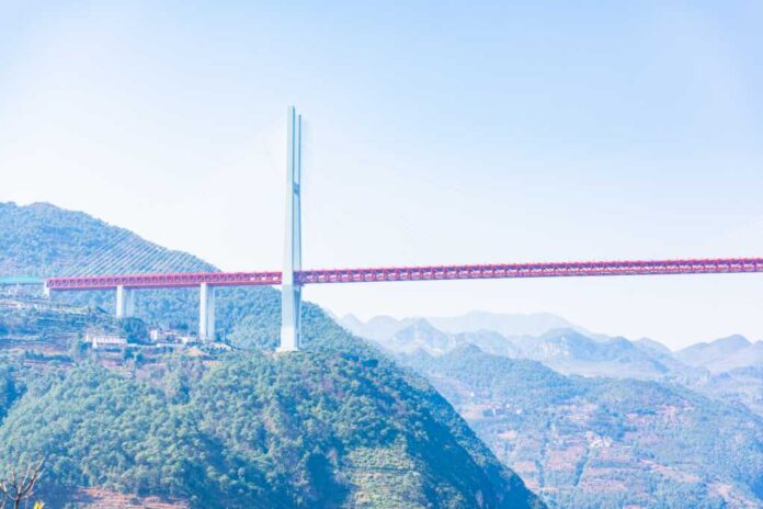 The,Beipanjiang,Bridge,At,The,Border,Of,Guizhou,Liupanshui,And