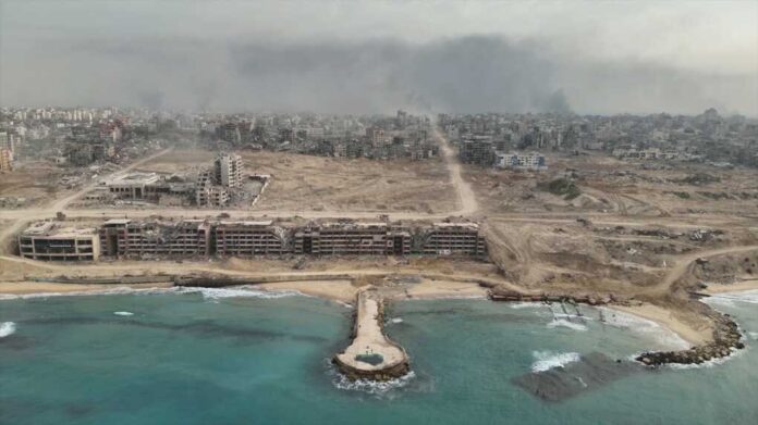 Gaza,At,War,City,Destroyed,By,Idf,Attacks,,Aerial,Rare