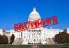 Immigration Showdown STALLS DHS Funding Again U.S. Capitol building with the word 'SHUTDOWN' superimposed in red