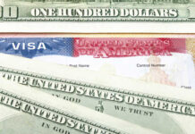 Stunning Visa Bond Hike Hits High-Risk Countries A collection of US dollar bills and a visa document