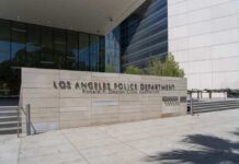 Exterior view of the Los Angeles Police Department's Ronald F. Deaton Civic Auditorium