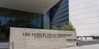 Exterior view of the Los Angeles Police Department's Ronald F. Deaton Civic Auditorium