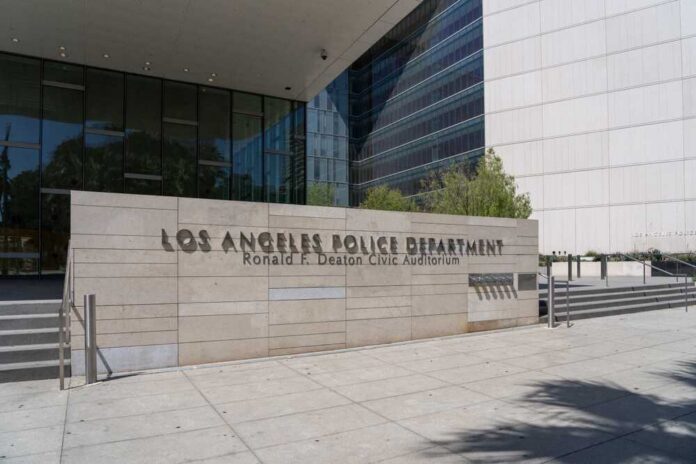 Exterior view of the Los Angeles Police Department's Ronald F. Deaton Civic Auditorium