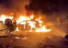 Warehouse Inferno: Gaza in Flames Again Israeli strike sets Khan Younis warehouse ablaze