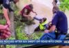 SHOCKING Footage: SUV Swept Away In Indiana Flood 3 rescued after SUV swept off road into creek in southern Indiana