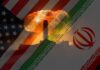 Explosive Iran Plot Against U.S. Consulate An artistic representation of the US and Iran flags with a nuclear explosion in the background