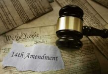 Judge’s gavel on U.S. Constitution documents