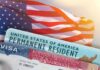 State Department’s Quiet Mass Revocations U.S. flag with visa and permanent resident cards