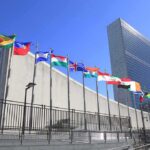 Trump’s Shock Move Freezes Brazil’s Envoy United Nations headquarters with member state flags
