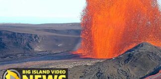 Kilauea Volcano Erupts High Lava Fountains For 9.6 Hours (August 13, 2026)