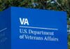 VA sign for U.S. Department of Veterans Affairs
