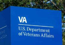 Due-Process Dumpster Fire At VA VA sign for U.S. Department of Veterans Affairs