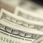 Stack of U.S. hundred dollar bills in close-up