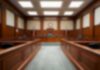 Tupac Case Finally Ends After 30 Years Empty courtroom with wooden benches and judge's bench