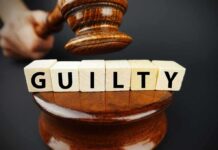 30-Year Mystery Ends – Verdict Stuns Judge's gavel above blocks spelling guilty