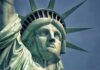 Statue of Liberty close-up with crown and face