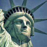 City Eco-Crimes Weeks Before 9/11 Statue of Liberty close-up with crown and face